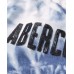 Abercrombie Blue Tie-Die Tie Front Sequin Logo Tee